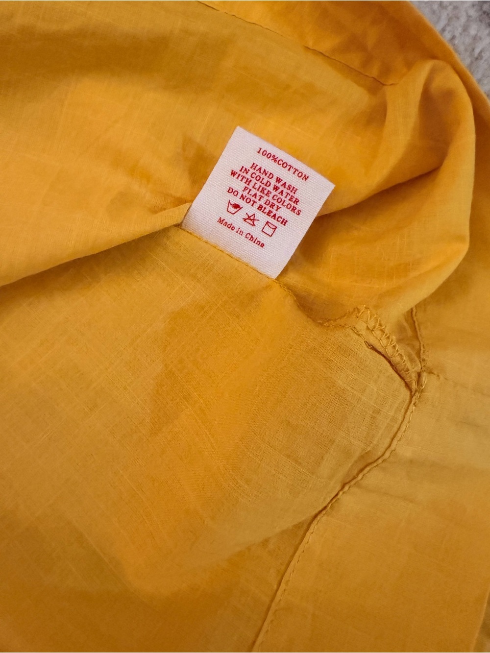 NWOT 100% cotton Lisa Says Gah yellow Avery midi skirt medium - Picture 5 of 6